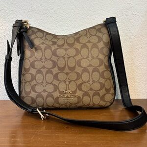 Coach Brown and Black Shoulder Bag